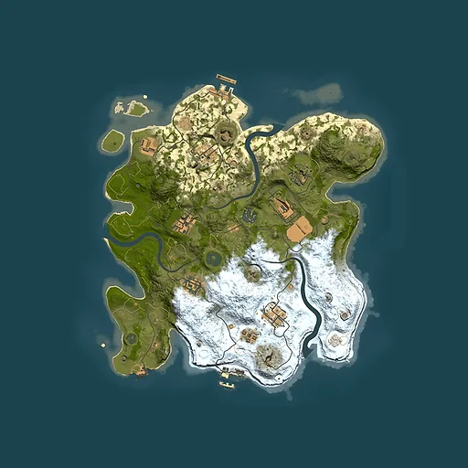 Rust map seed 12235746, 3500x3500m top-down preview
