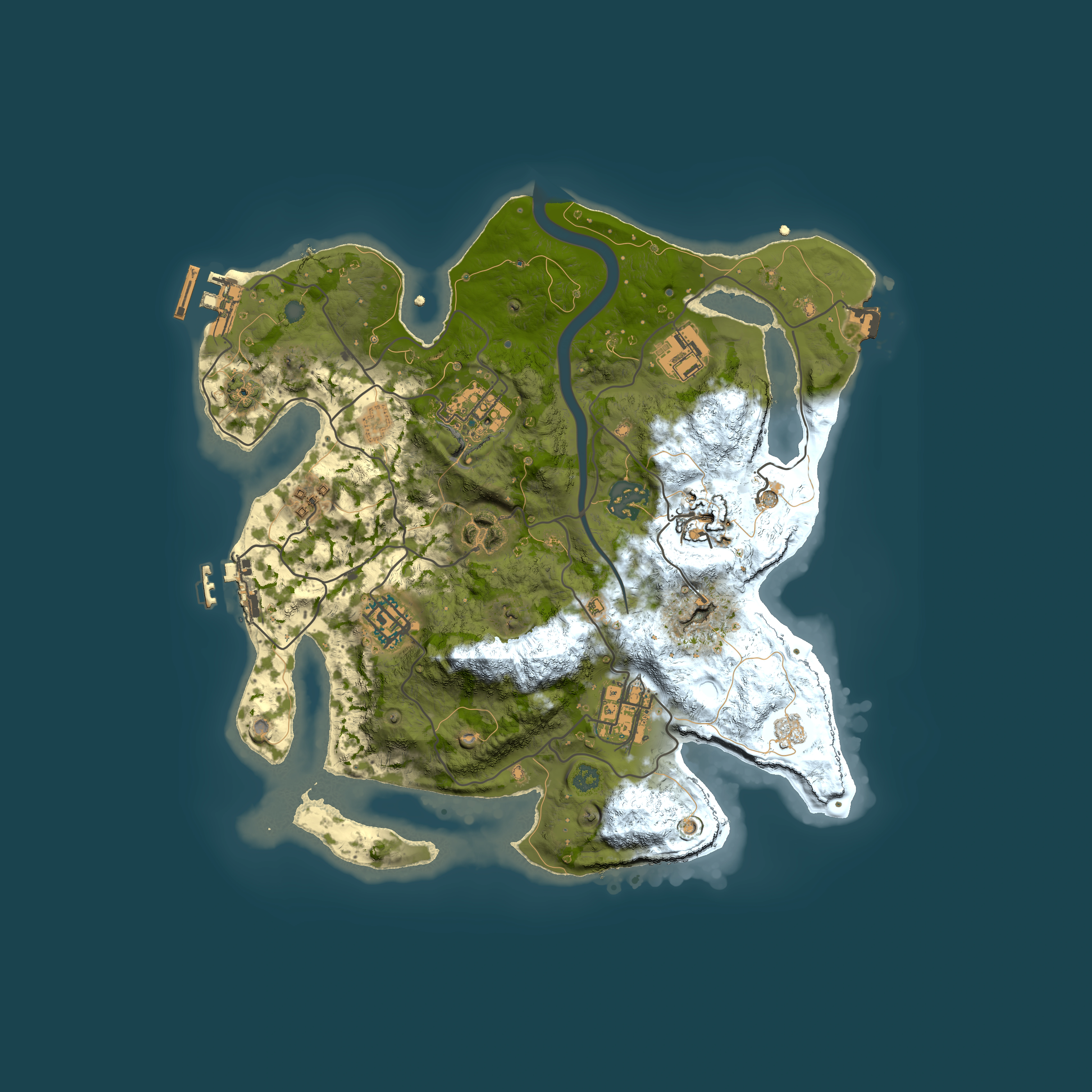Full top-down render of Rust map seed 1935135990, 3000x3000m