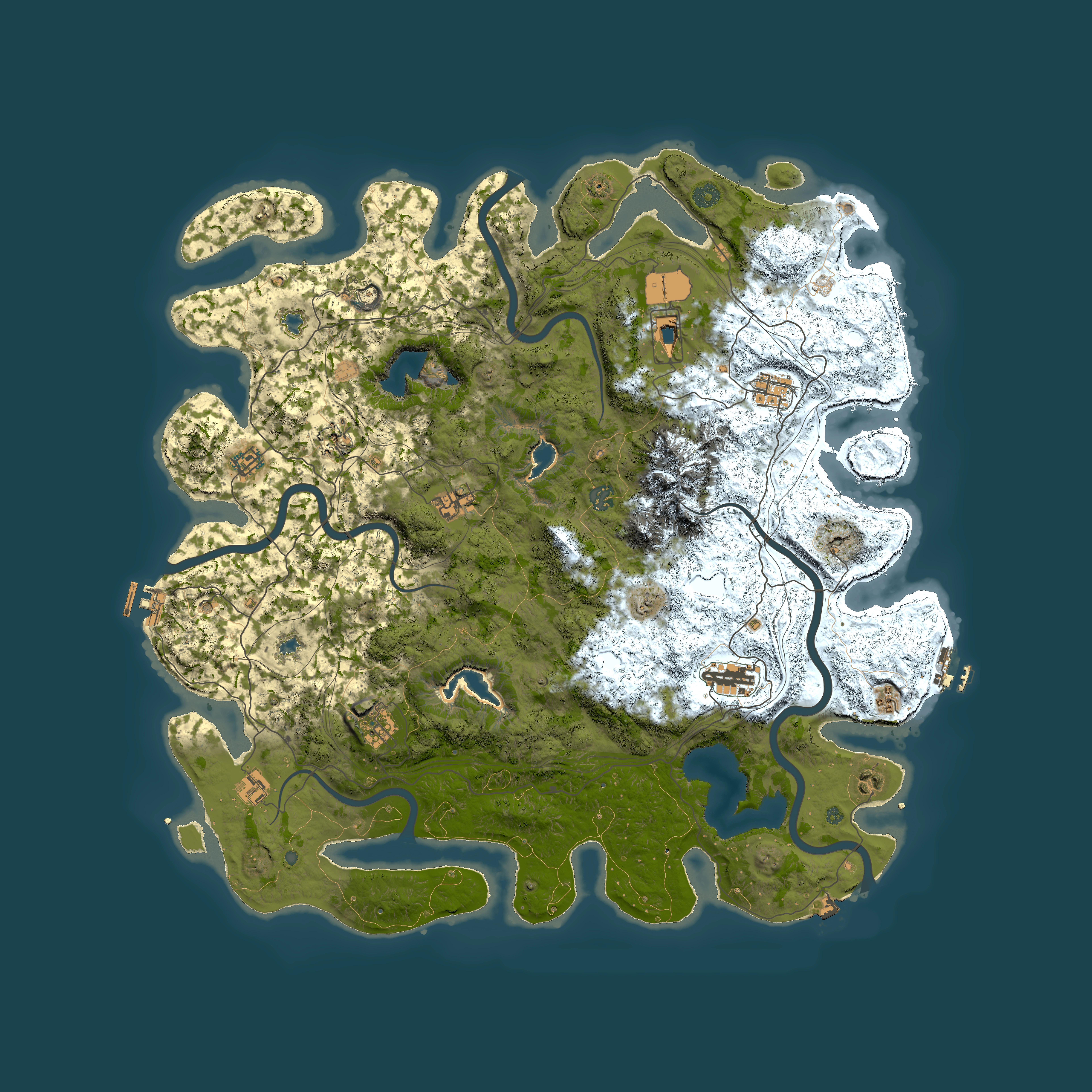 Full top-down render of Rust map seed 1902277976, 5000x5000m