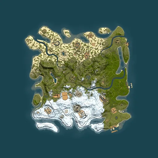 Rust map seed 1500731803, 4000x4000m top-down preview