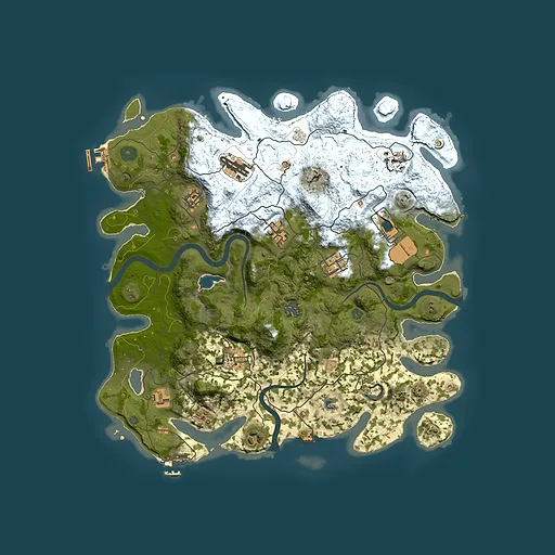 Rust map seed 1519734302, 4000x4000m top-down preview