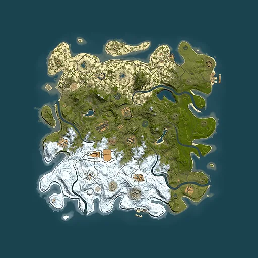 Rust map seed 1004174286, 4500x4500m top-down preview