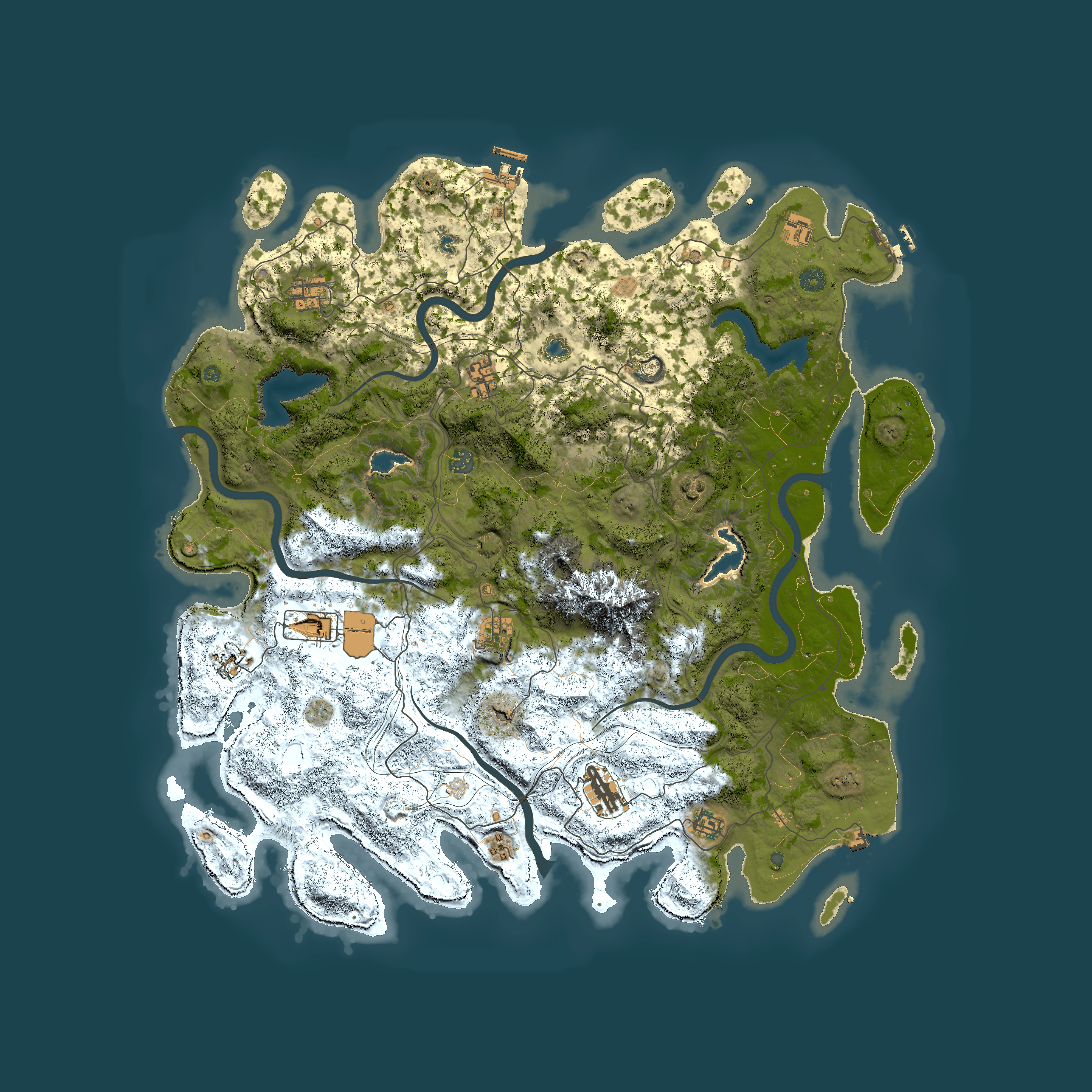 Full top-down render of Rust map seed 952808996, 5000x5000m