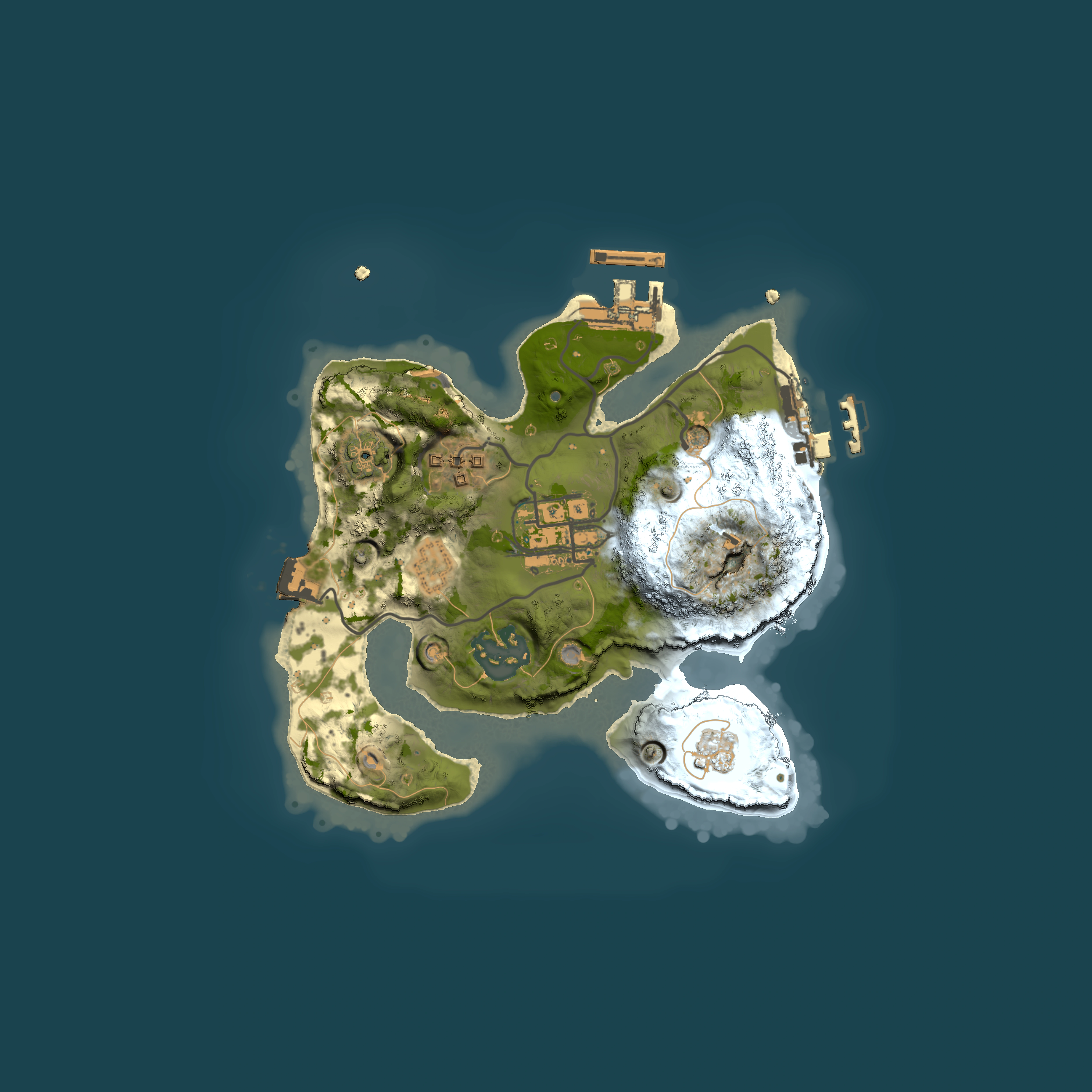 Full top-down render of Rust map seed 1647717129, 2000x2000m