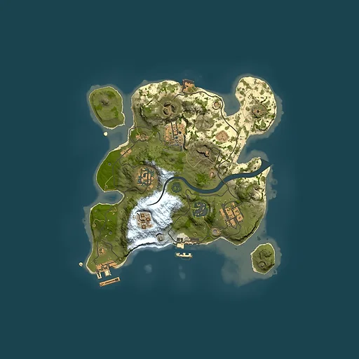 Rust map seed 1476637742, 2500x2500m top-down preview