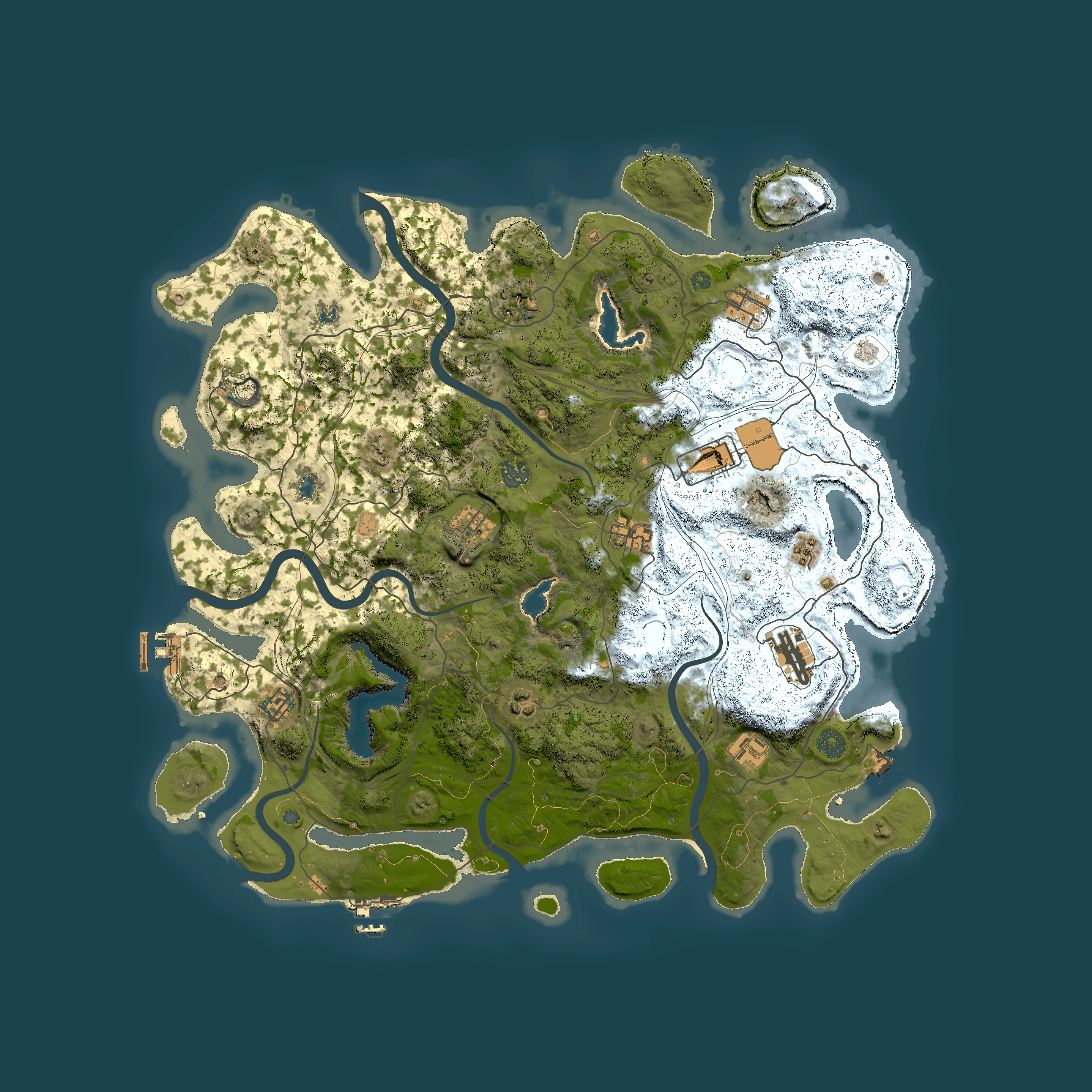 Full top-down render of Rust map seed 149353615, 4500x4500m