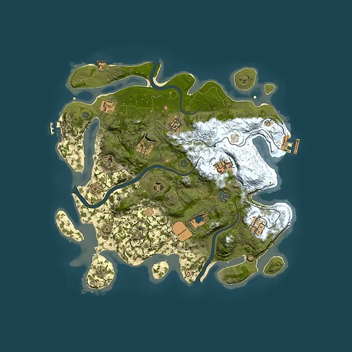 Rust map seed 1006699799, 3500x3500m top-down preview