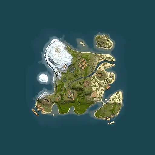 Rust map seed 1060234897, 2500x2500m top-down preview