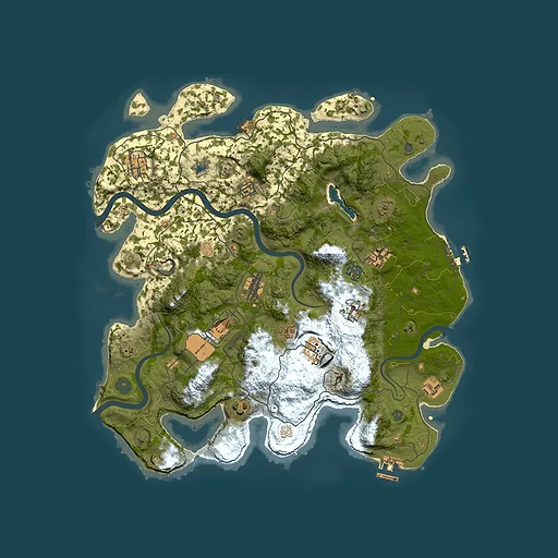 Rust map seed 550291329, 4000x4000m top-down preview