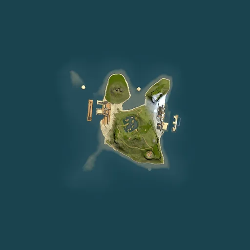 Rust map seed 205254697, 1500x1500m top-down preview