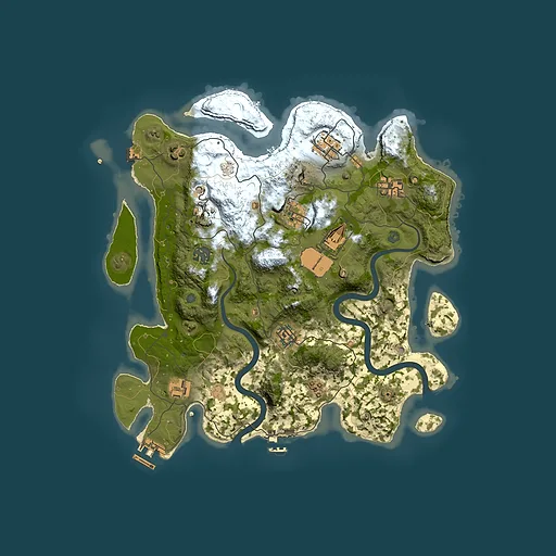 Rust map seed 61603979, 3500x3500m top-down preview