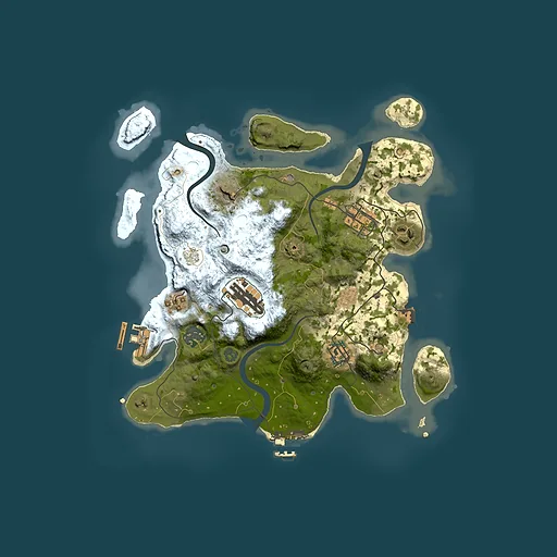Rust map seed 1151801272, 3000x3000m top-down preview