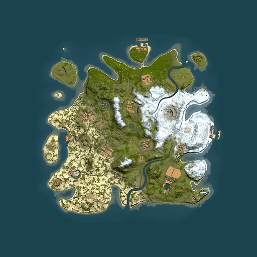 Rust map seed 475723026, 3500x3500m top-down preview