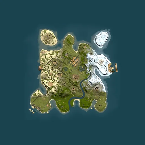 Rust map seed 1063340659, 2500x2500m top-down preview