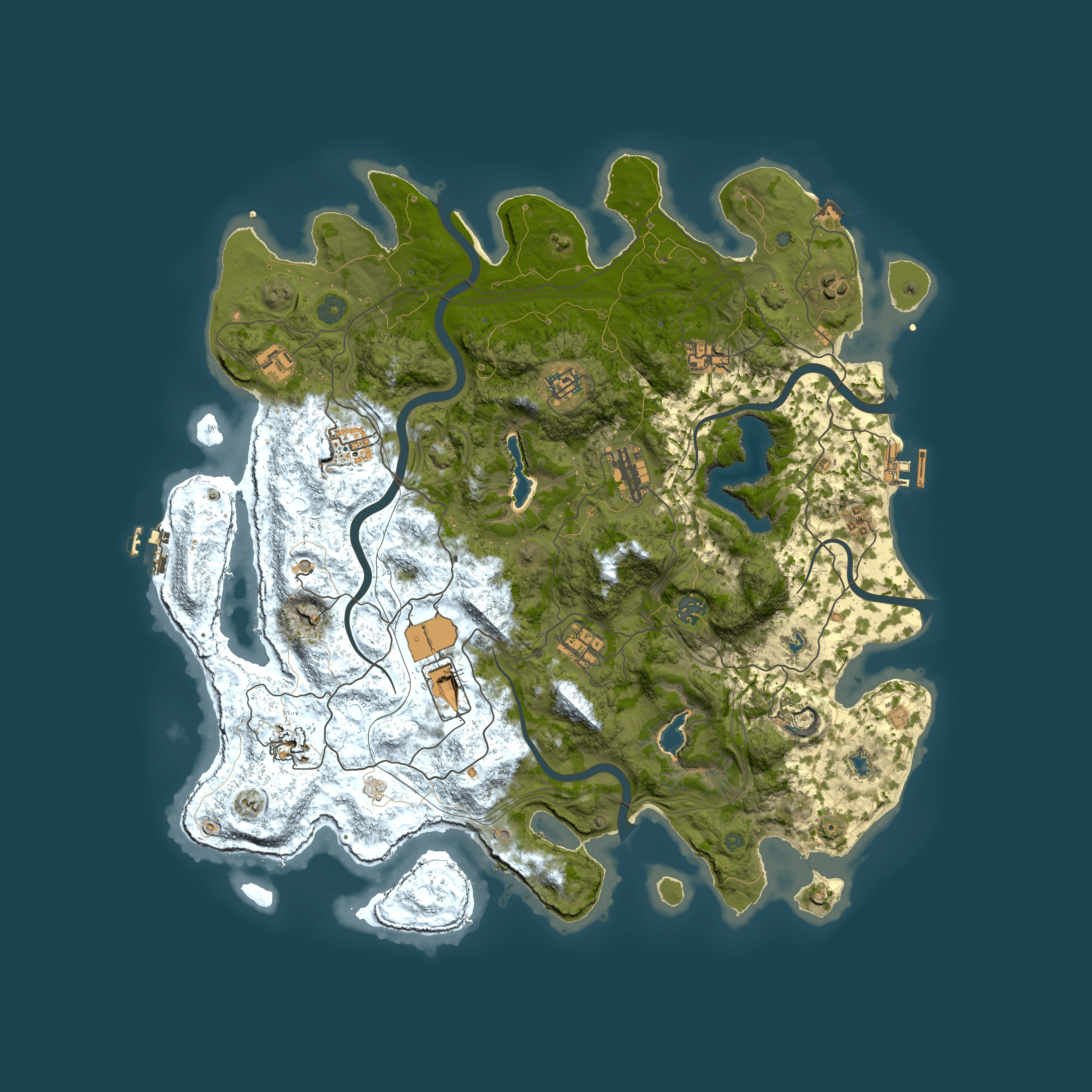 Full top-down render of Rust map seed 2105769724, 4500x4500m