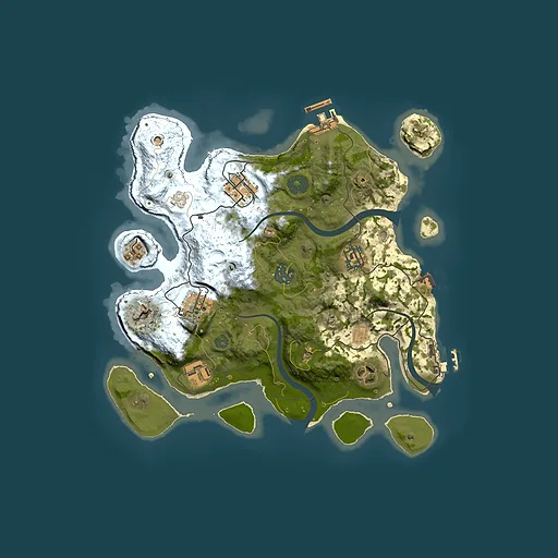 Rust map seed 1344636827, 3000x3000m top-down preview