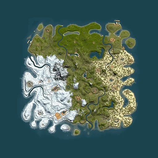 Rust map seed 558791753, 5000x5000m top-down preview
