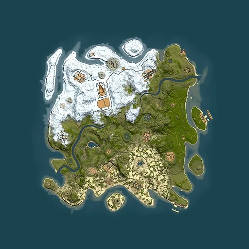 Rust map seed 1274335068, 4000x4000m top-down preview
