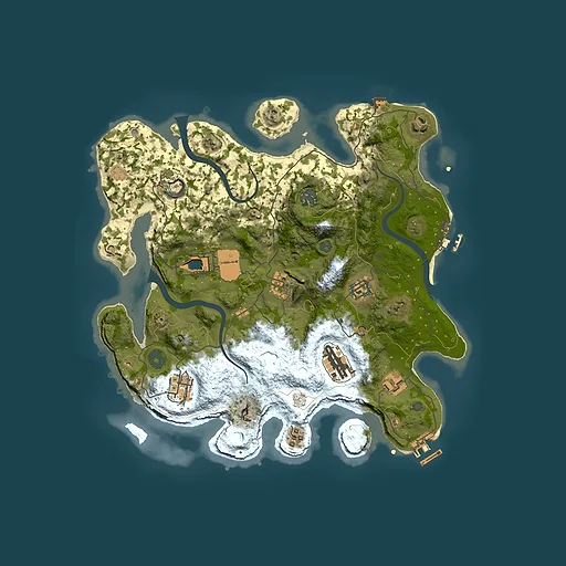 Rust map seed 1459916109, 3500x3500m top-down preview