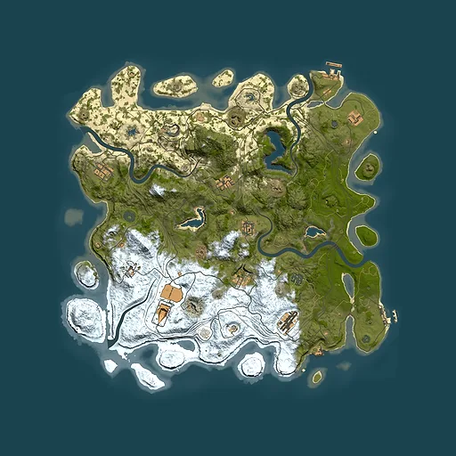 Rust map seed 1113218762, 4500x4500m top-down preview
