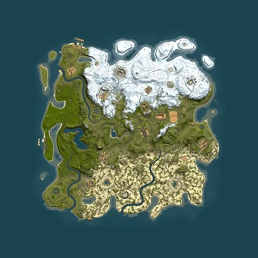 Rust map seed 967359632, 4500x4500m top-down preview