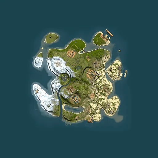 Rust map seed 898419007, 2500x2500m top-down preview