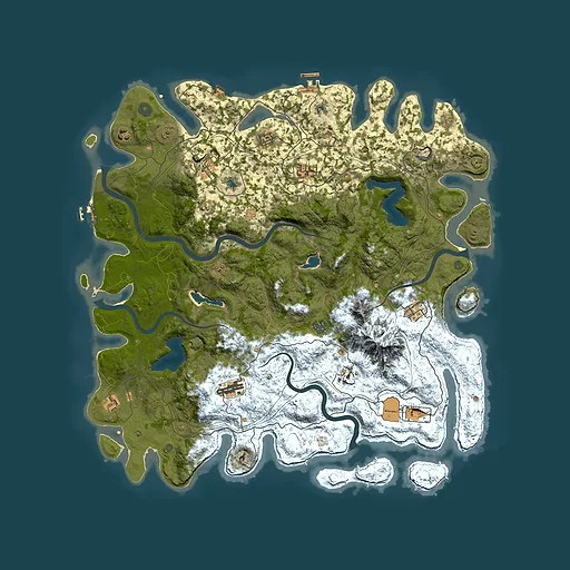 Rust map seed 1750355971, 5000x5000m top-down preview