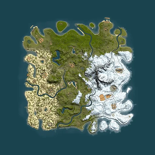 Rust map seed 1706405235, 5000x5000m top-down preview