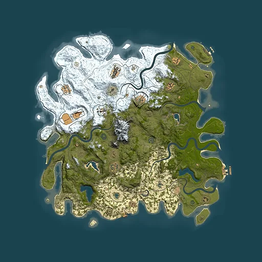 Rust map seed 1668603770, 5000x5000m top-down preview