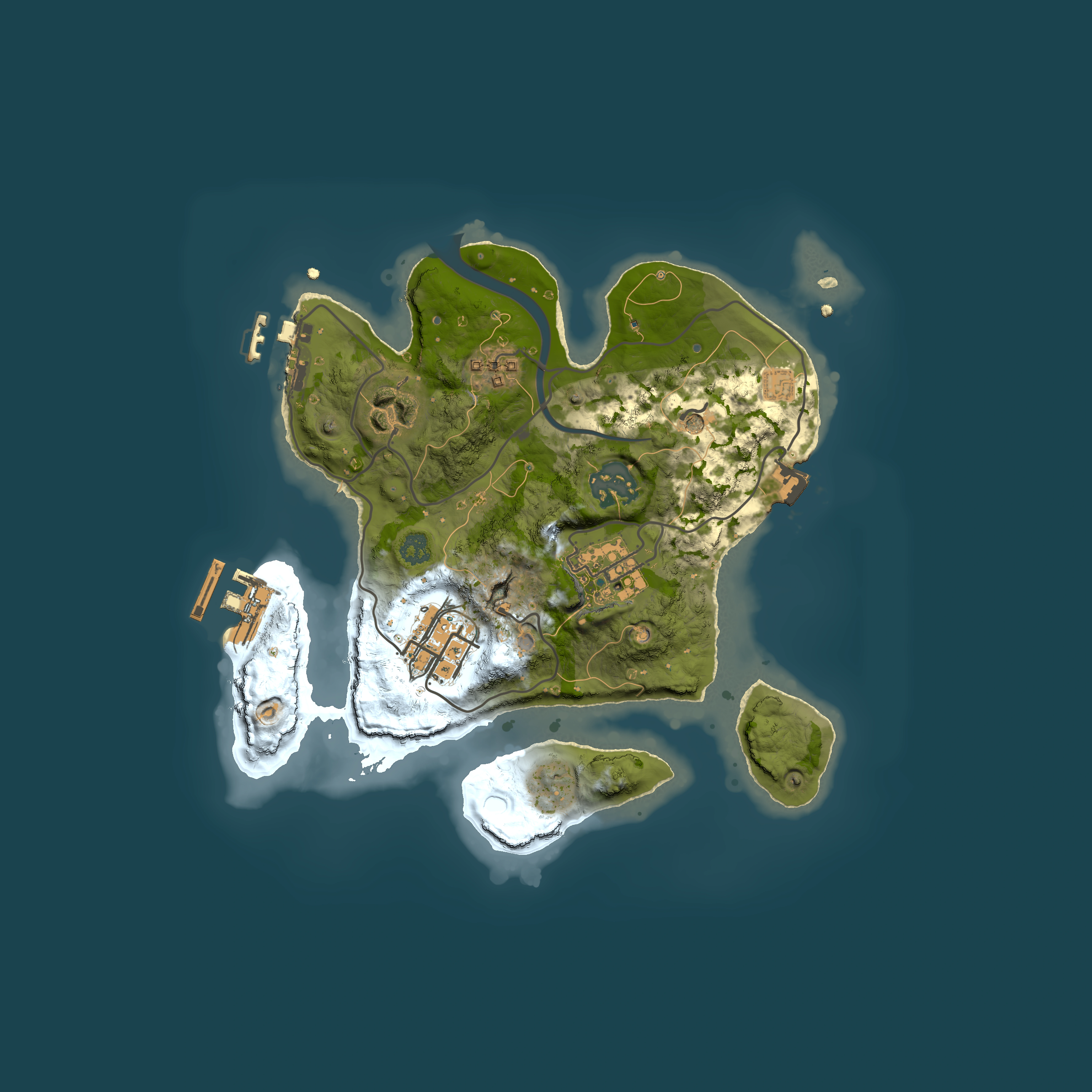Full top-down render of Rust map seed 1856480585, 2500x2500m