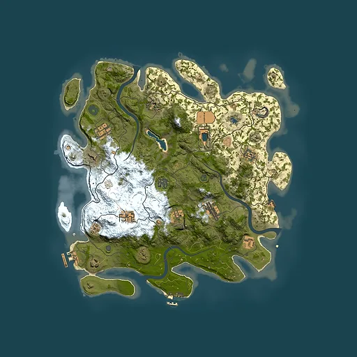 Rust map seed 128716575, 4000x4000m top-down preview