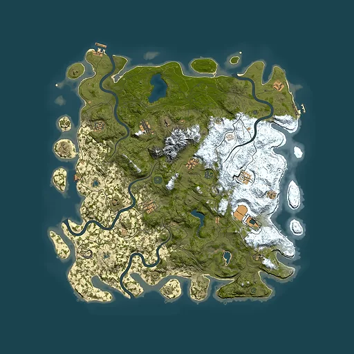 Rust map seed 1596947337, 5000x5000m top-down preview