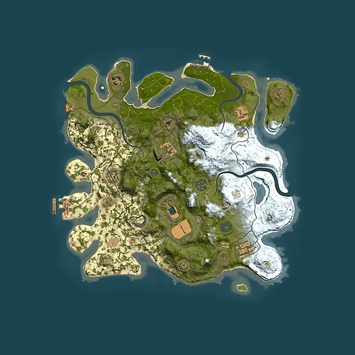 Rust map seed 344469565, 3500x3500m top-down preview