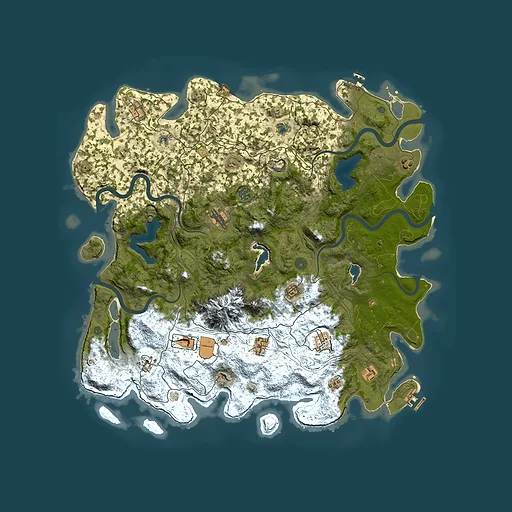 Rust map seed 2081421721, 5000x5000m top-down preview