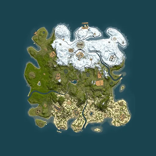 Rust map seed 615632698, 4000x4000m top-down preview