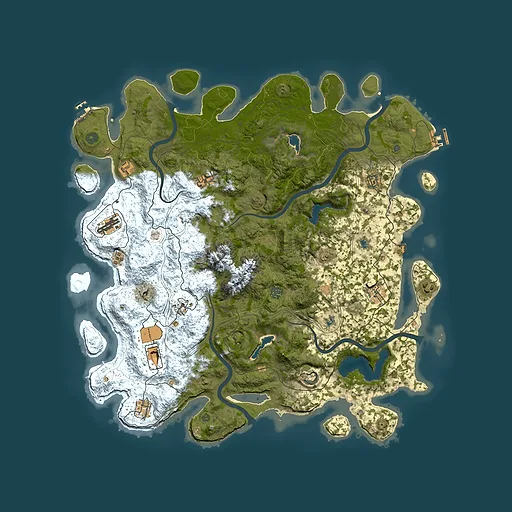 Rust map seed 1793708405, 5000x5000m top-down preview