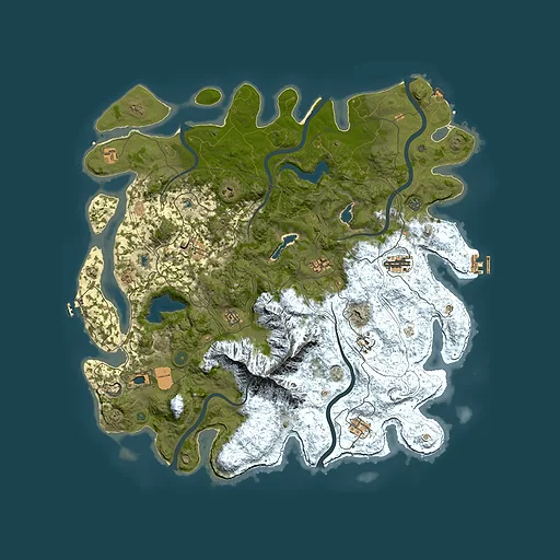 Rust map seed 1913920383, 5000x5000m top-down preview