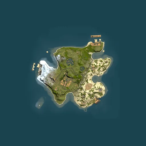 Rust map seed 1058828633, 2000x2000m top-down preview