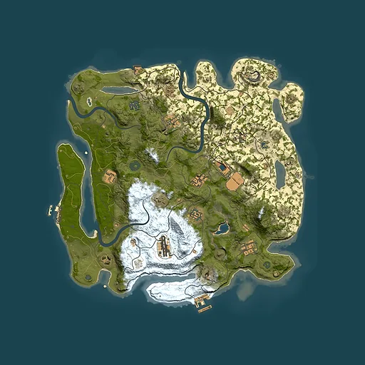 Rust map seed 138188336, 4000x4000m top-down preview