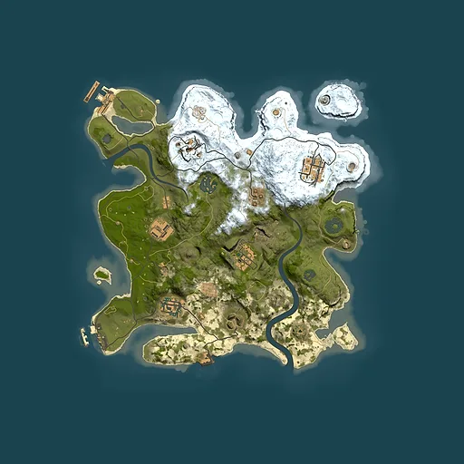 Rust map seed 2013498811, 3000x3000m top-down preview