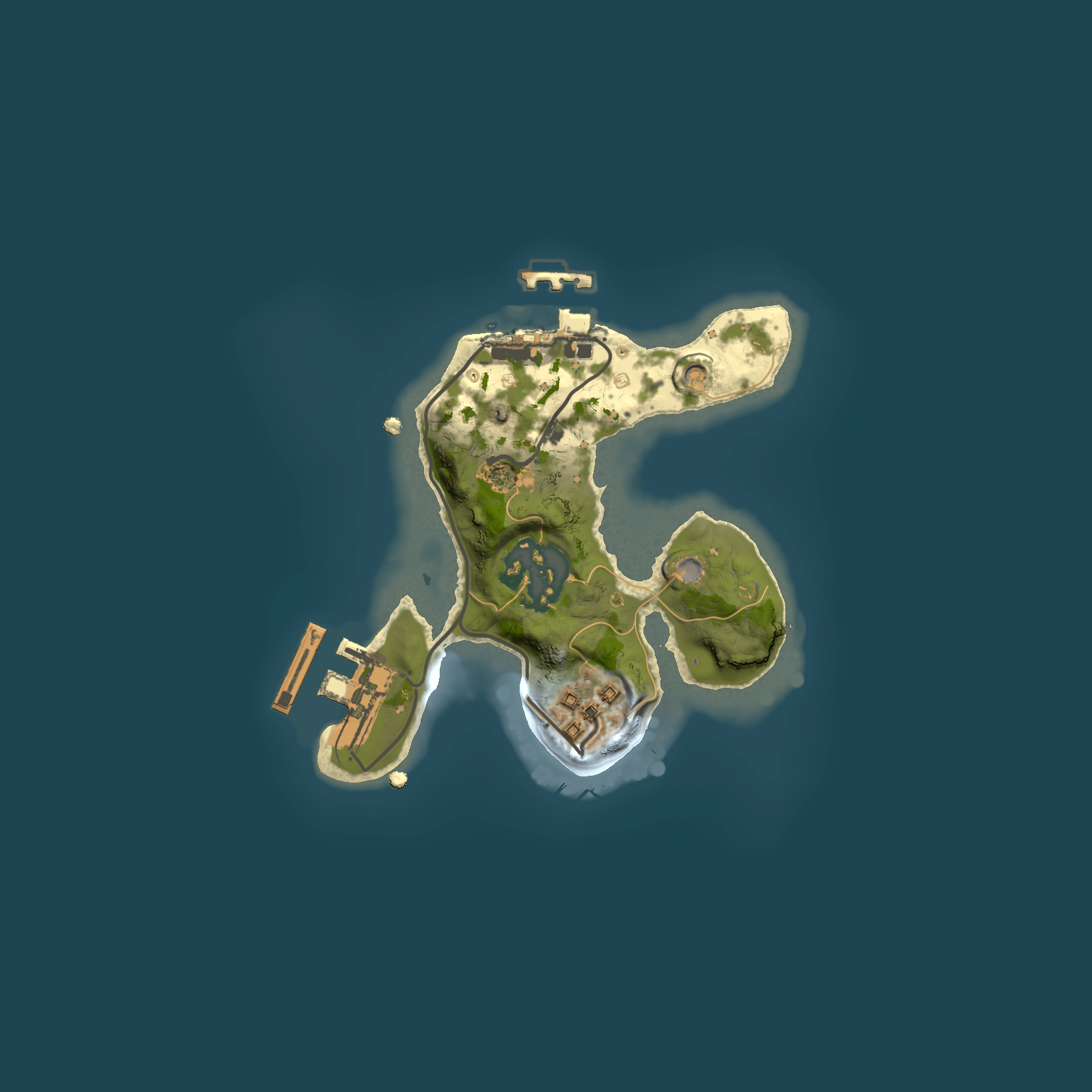Full top-down render of Rust map seed 432229009, 1500x1500m