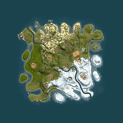 Rust map seed 871009604, 3500x3500m top-down preview