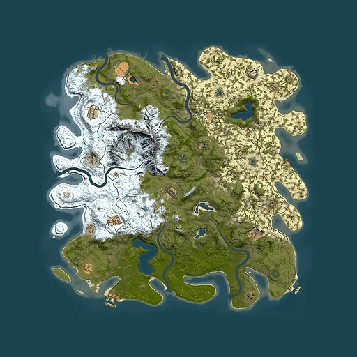 Rust map seed 2143349896, 5000x5000m top-down preview