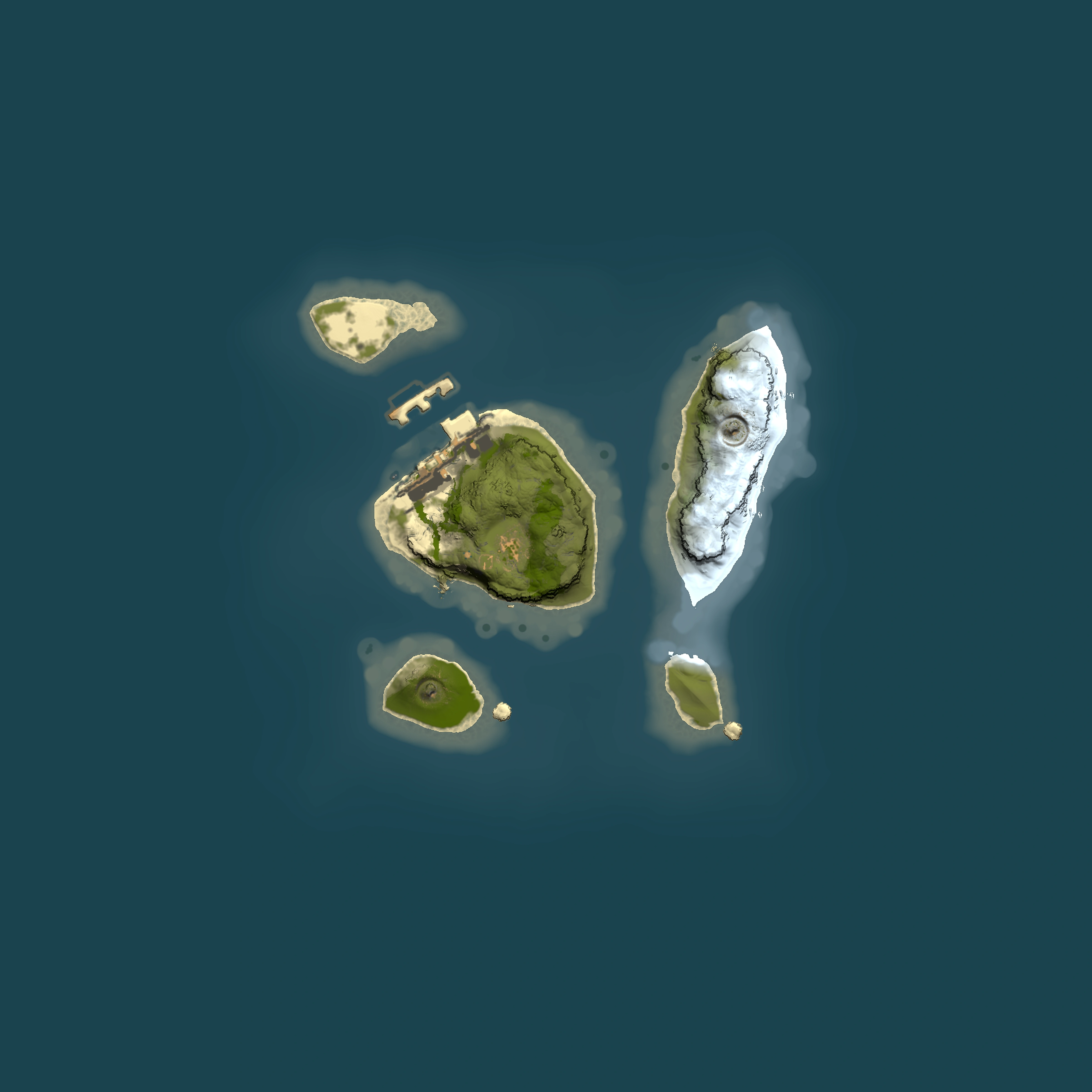 Full top-down render of Rust map seed 1619090781, 1500x1500m