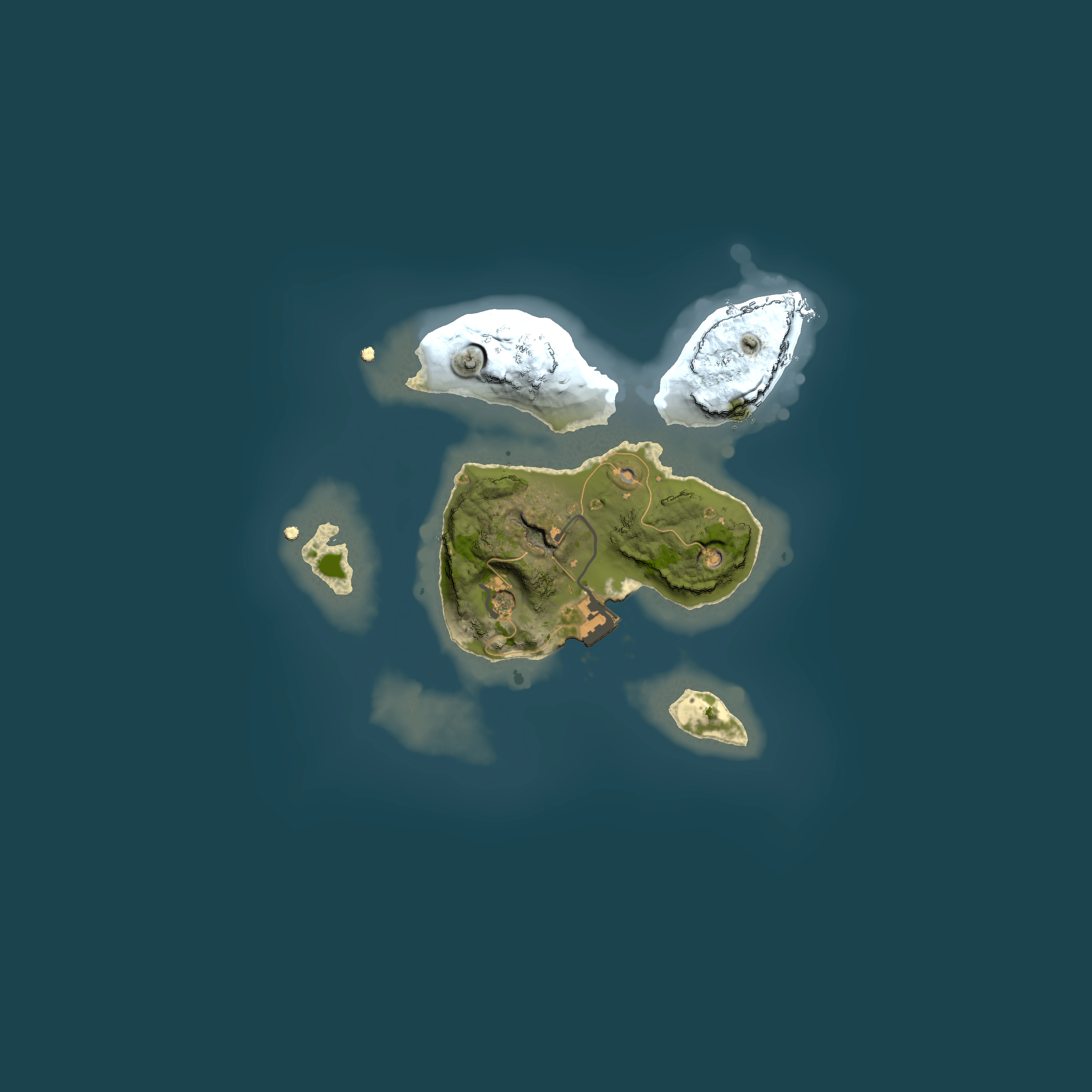 Full top-down render of Rust map seed 22941646, 2000x2000m