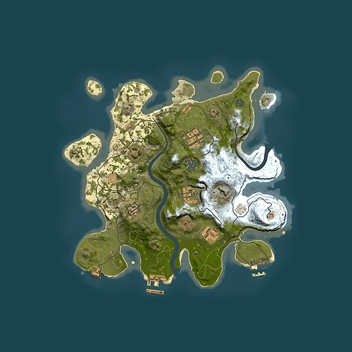 Rust map seed 1891093093, 3000x3000m top-down preview