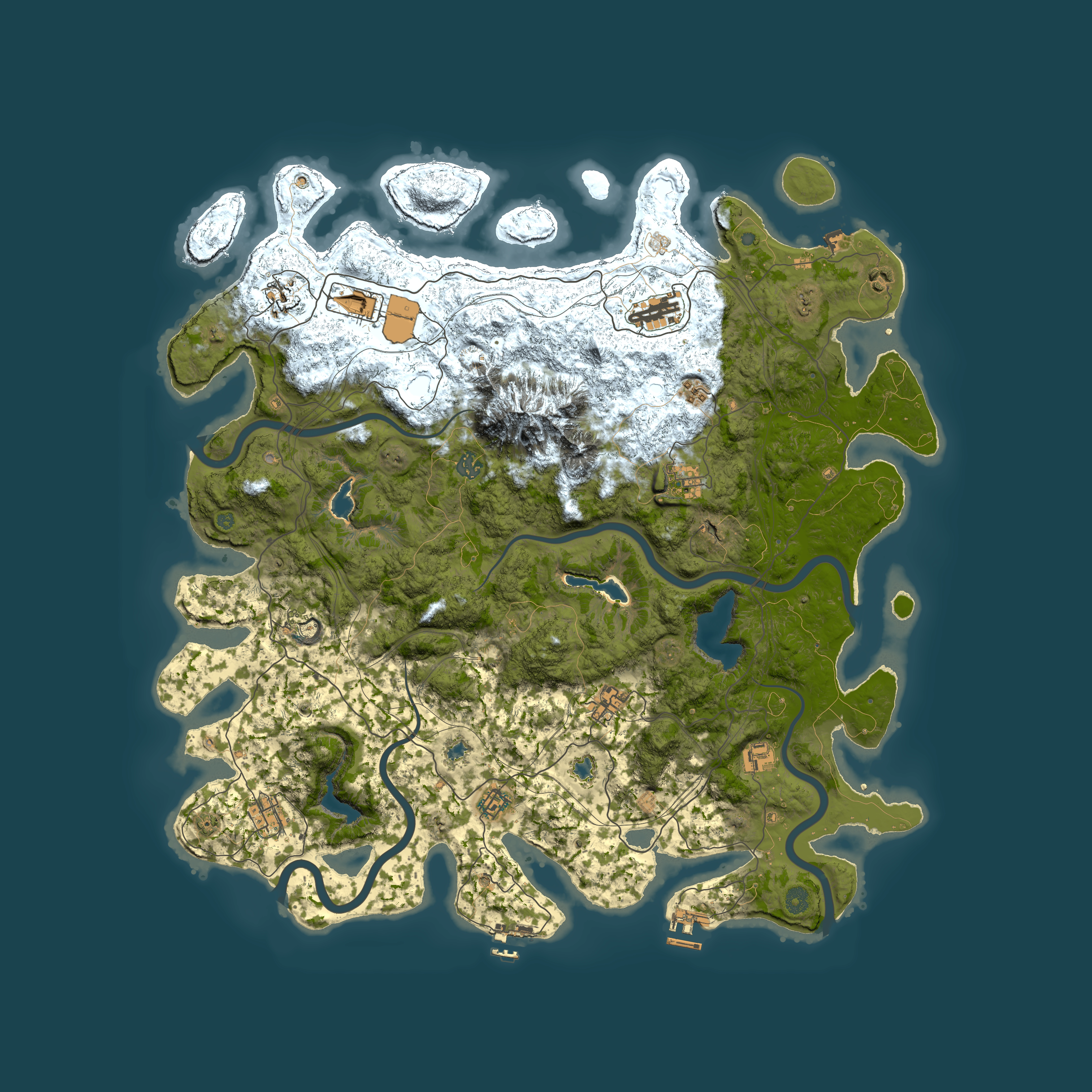 Full top-down render of Rust map seed 1793841179, 5000x5000m