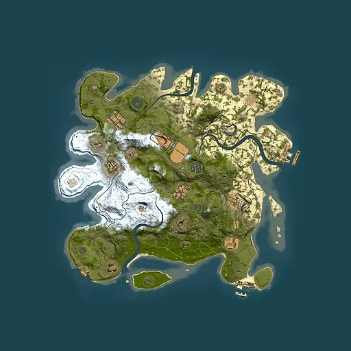 Rust map seed 1479543526, 3500x3500m top-down preview