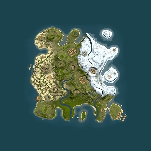 Rust map seed 371638987, 3000x3000m top-down preview