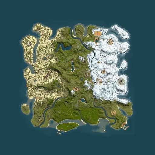 Rust map seed 1737738053, 4500x4500m top-down preview